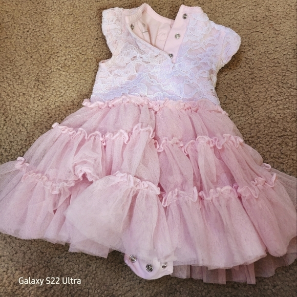 EUC Little Me Tulle and Ruffle Dress - Picture 4 of 4